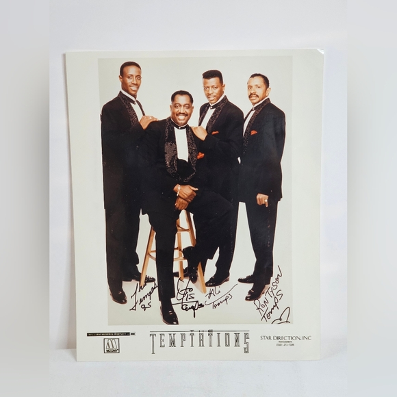 The Temptations Group Signed Autograph 8x10 Photograph Photo Reprint Full Band - Picture 1 of 4